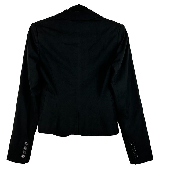 The Limited Jacket Womens 0 Black 3 Button Long Sleeve Single Breasted Blazer - Picture 7 of 11